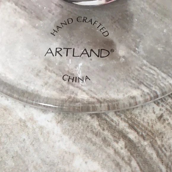 LAST SET! 4 Artland Savannah Purple Bubble Glass 14oz Drinking Glasses Goblets - Picture 12 of 16